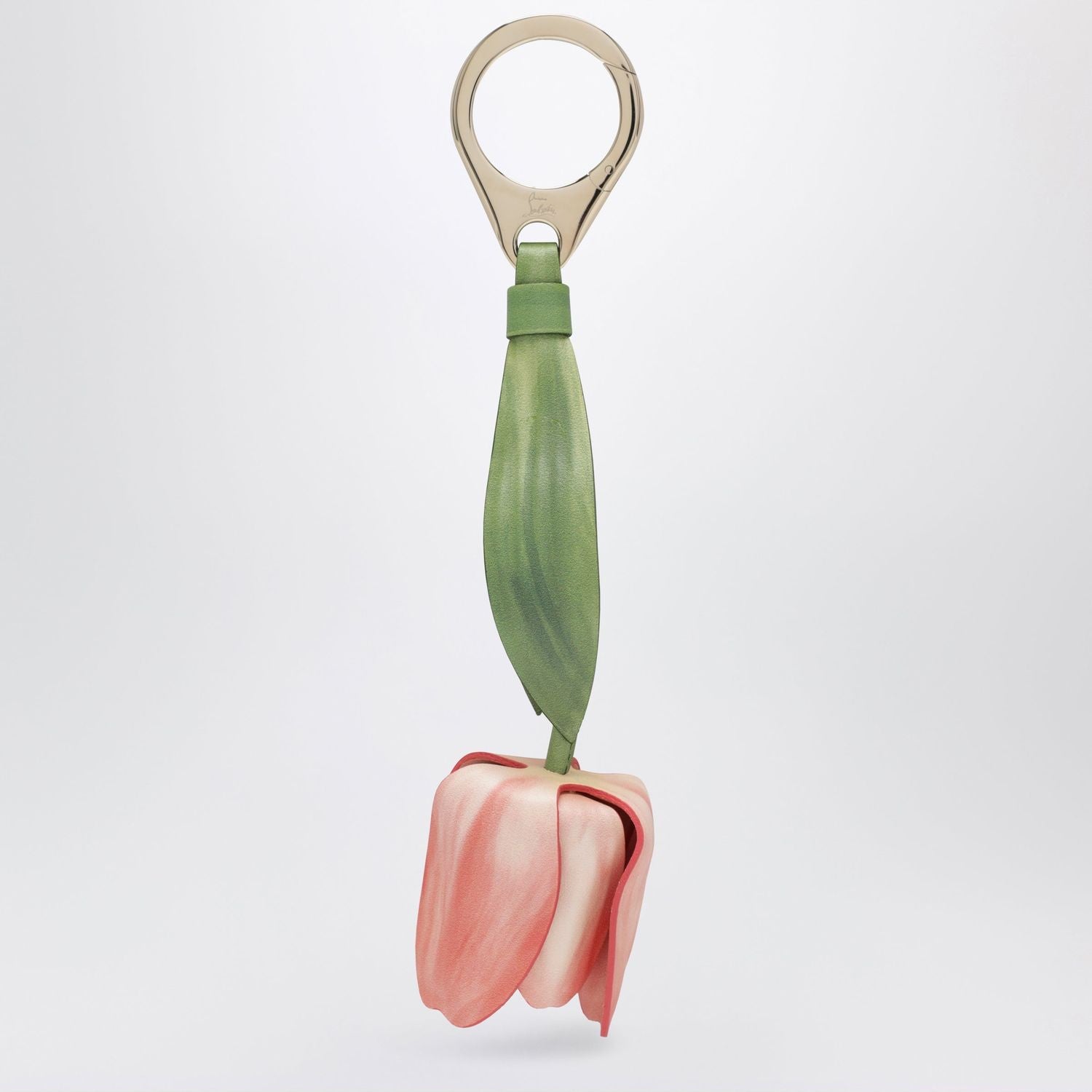 Leather Bag Charm In The Shape Of A Tulip