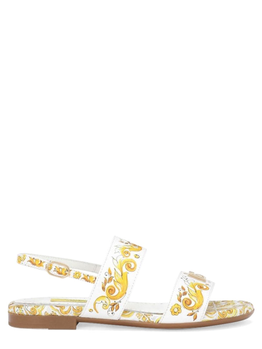 Dolce & Gabbana Printed Calf Sandal