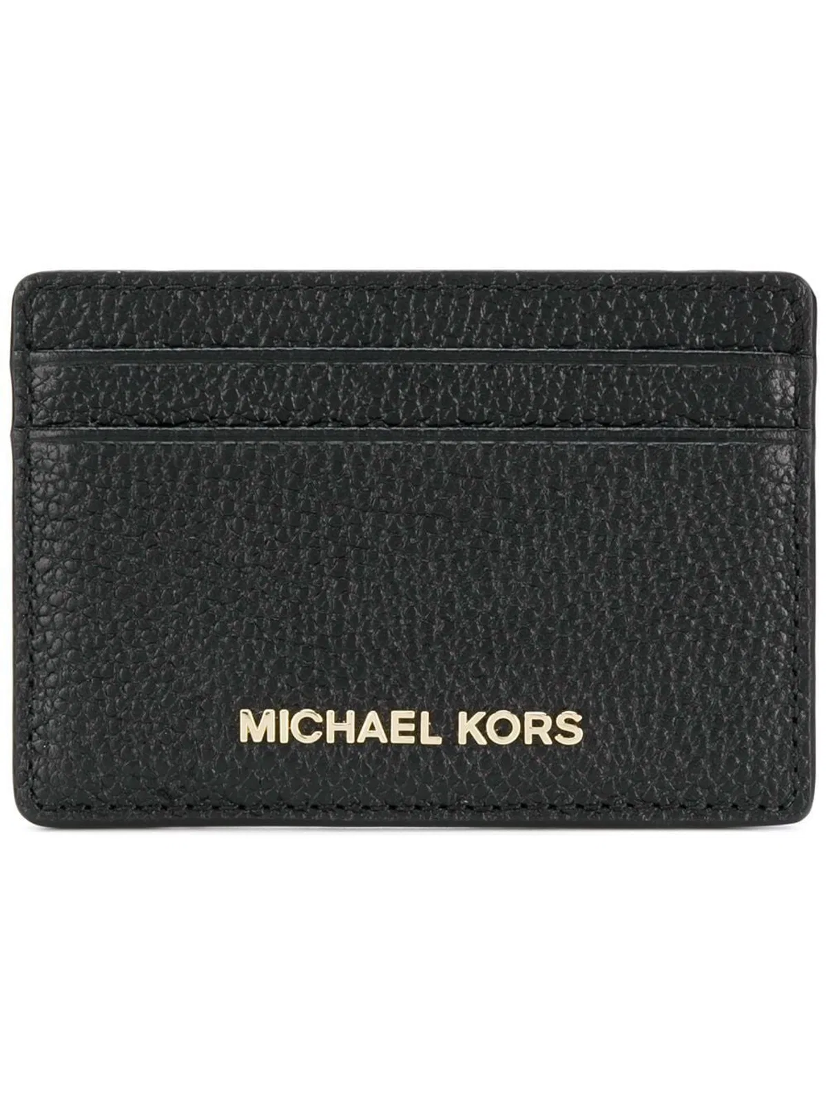 Logo Detail Leather Card Holder
