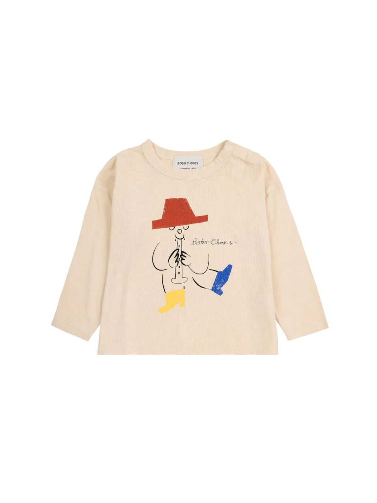 Bobo Choses Baby Magic Flute Player T-shirt In White