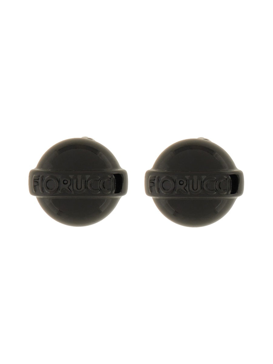 Glossy Black Mini Lollipop Earring