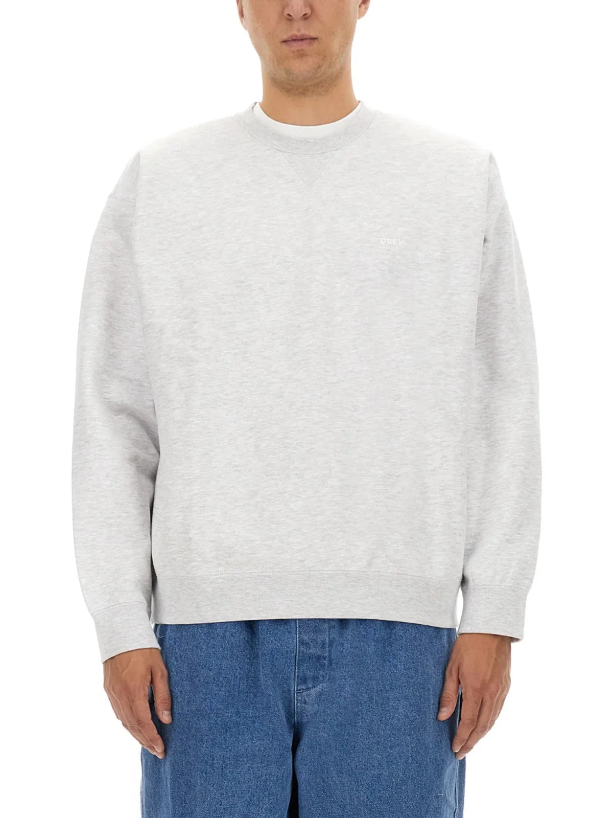 Obey Sweatshirt With Logo In White