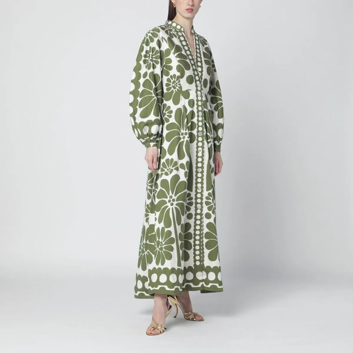 Palermo Dress With Green Print