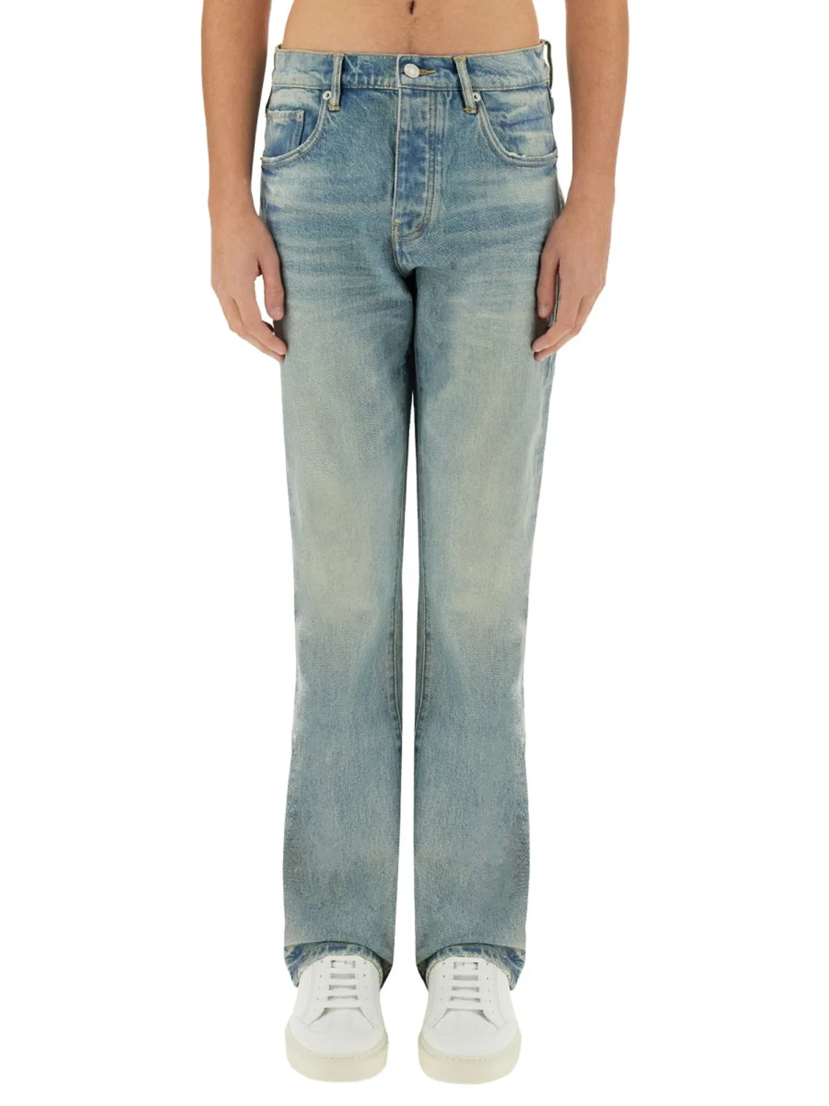 "Coated Flare" Jeans