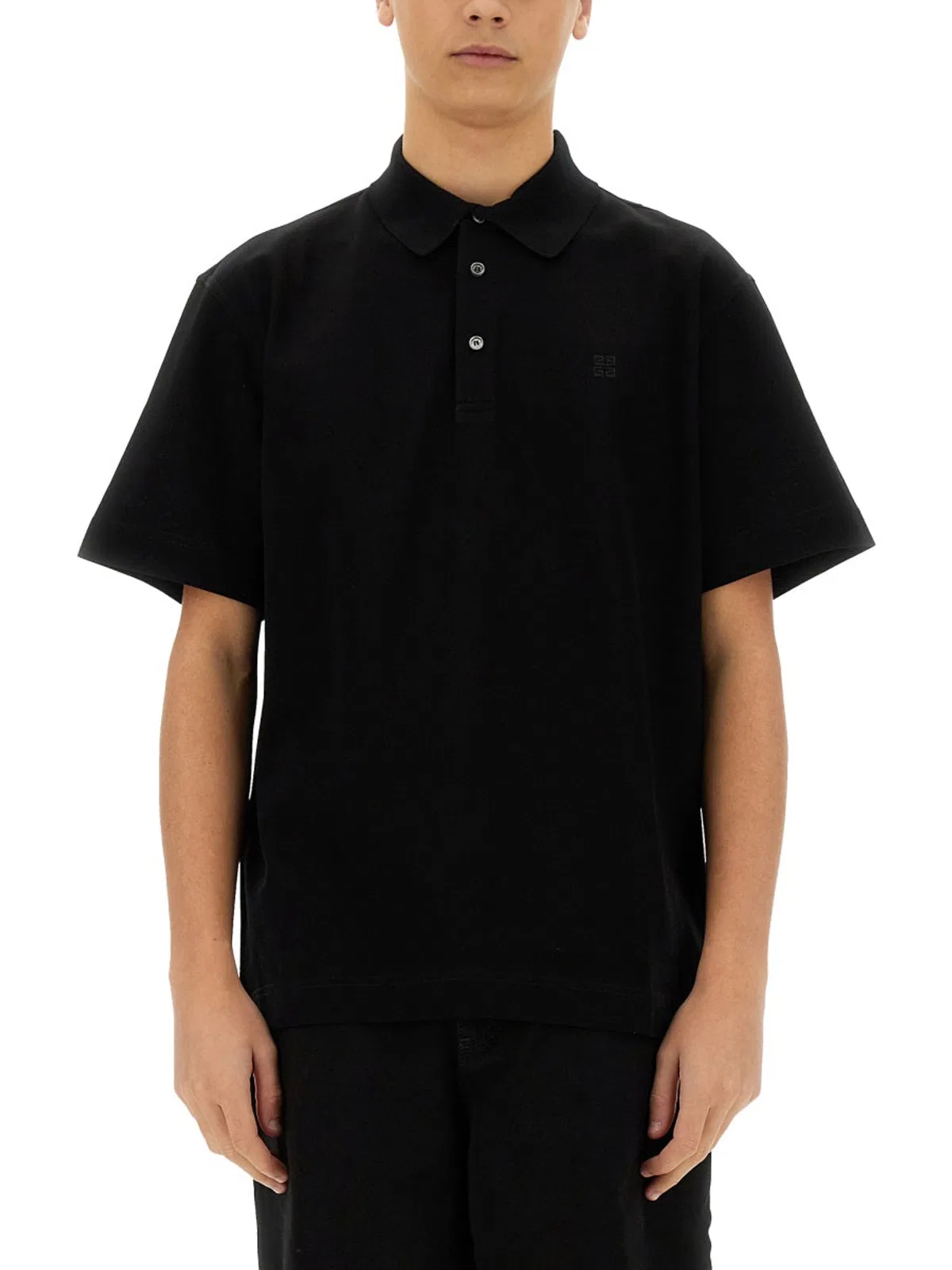 Givenchy Cotton Polo In Black