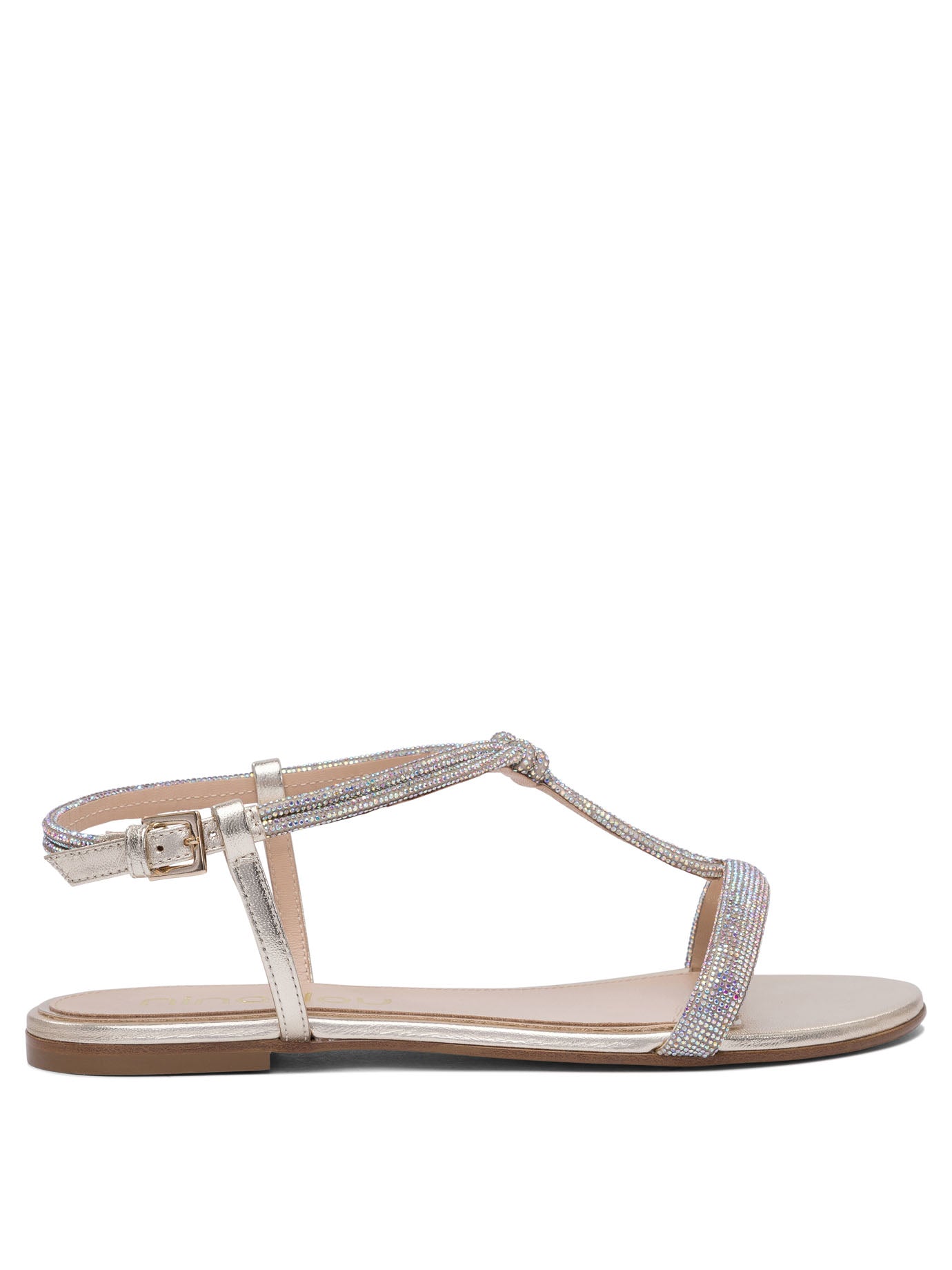 Leather Silver Sandals
