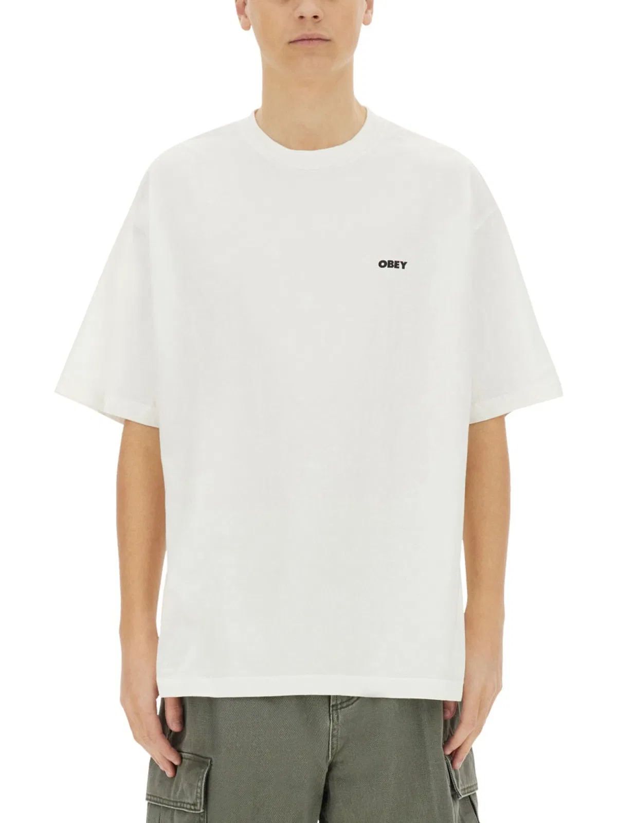 Obey Always Watching Graphic T-shirt In White