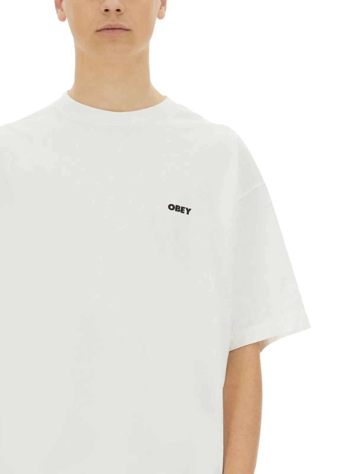 Obey Always Watching Graphic T-shirt In White