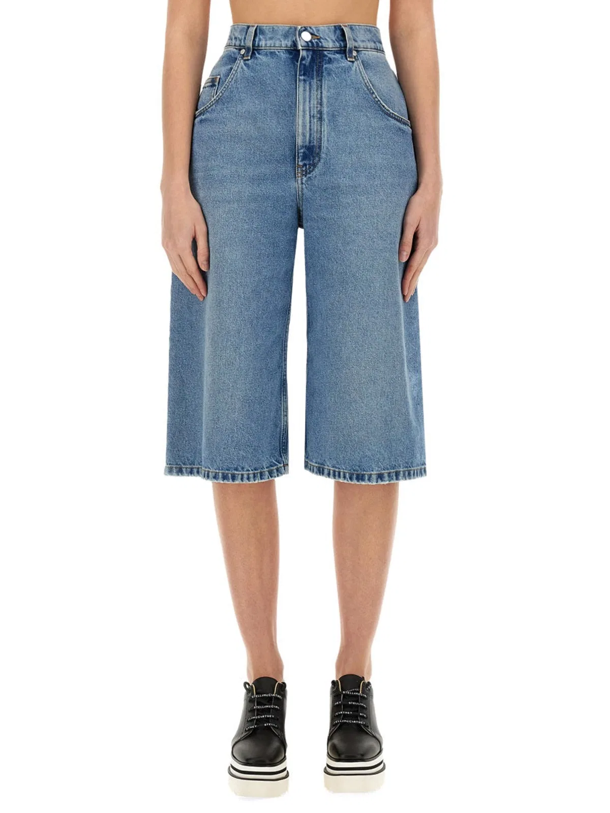 Denim Bermuda Shorts