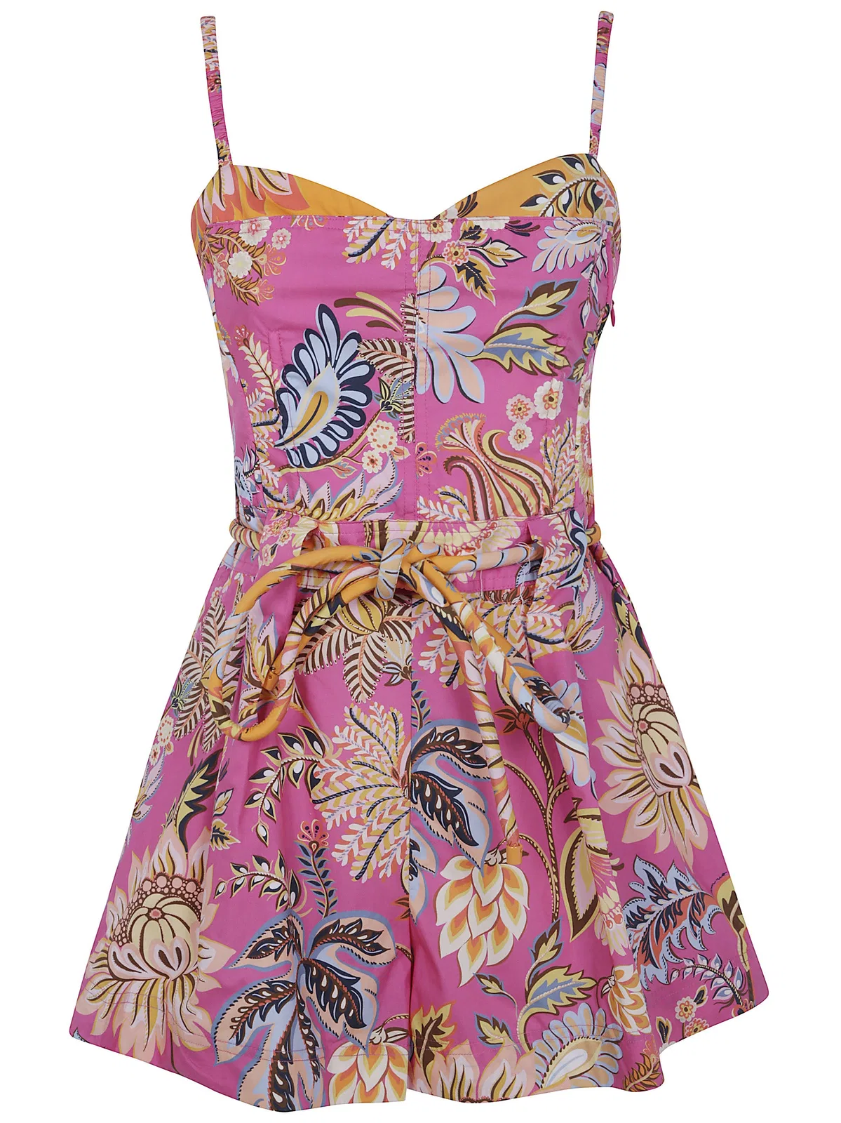 "Ligia Floral" Pink Mini Jumpsuit
