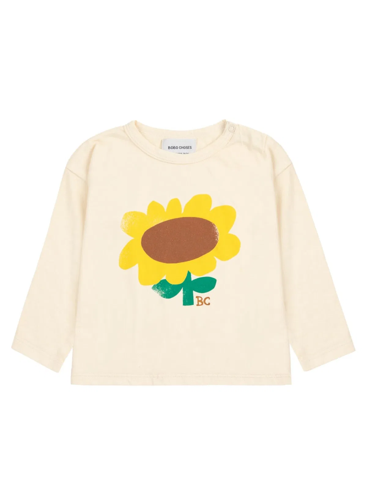 Bobo Choses "sunflower" T-shirt In White