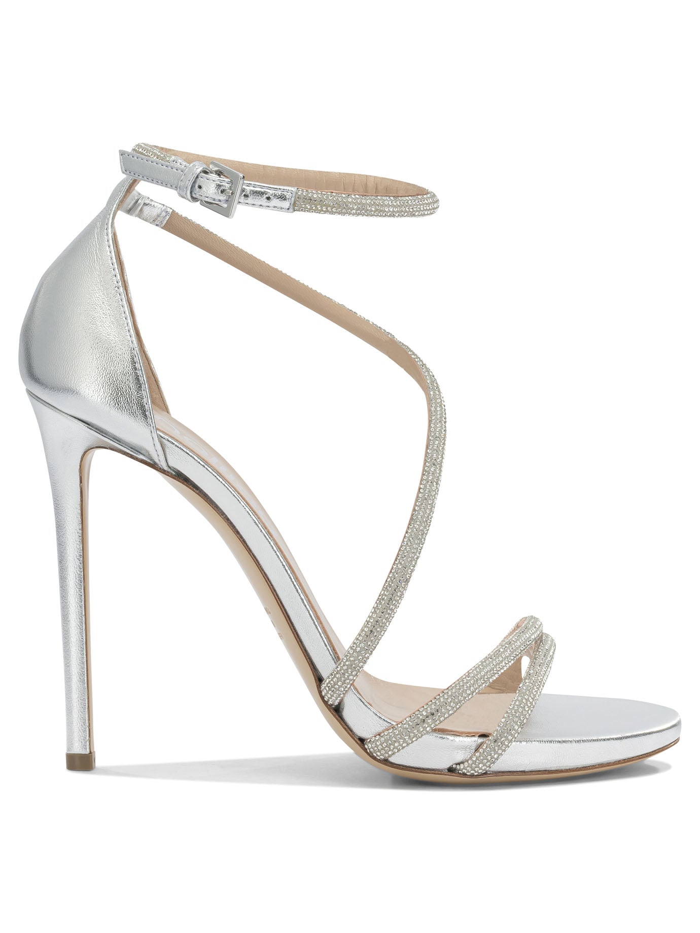Silver Leather Sandals