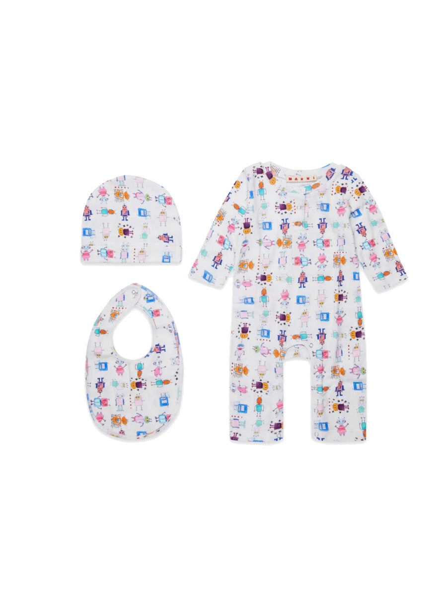 Romper Kit With Bib And Hat