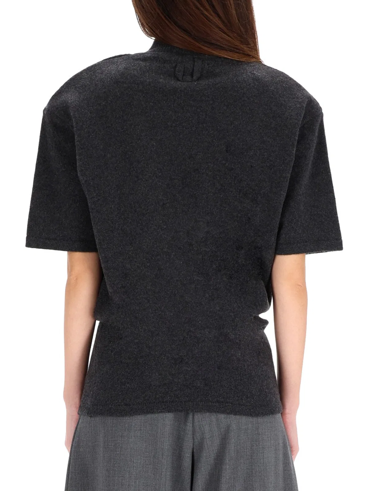 Jacquemus Wool Cashmere Blend Sweater In Gray