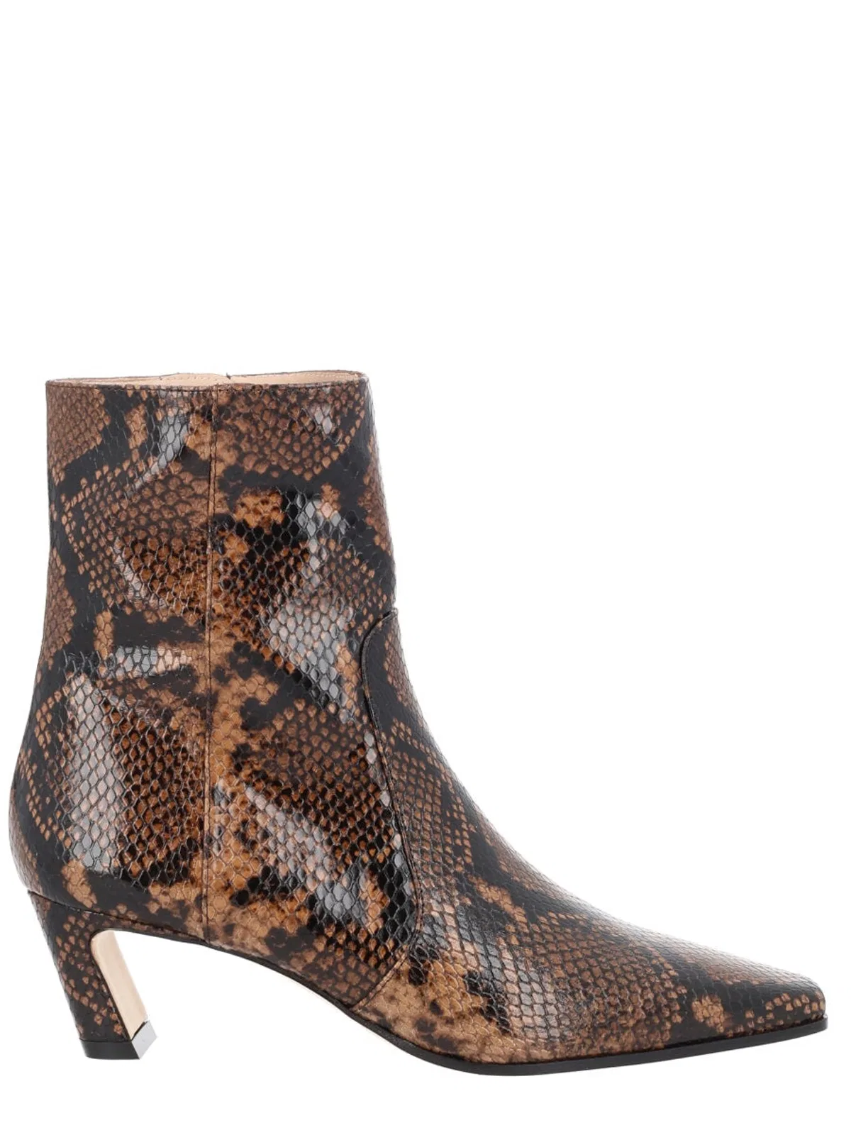 Stuart Weitzman Boot Stassi Zipper In Brown