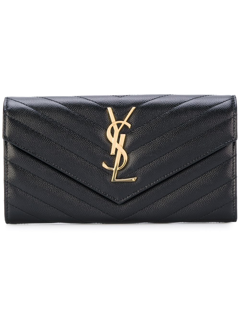 Large Monogram Flap Wallet