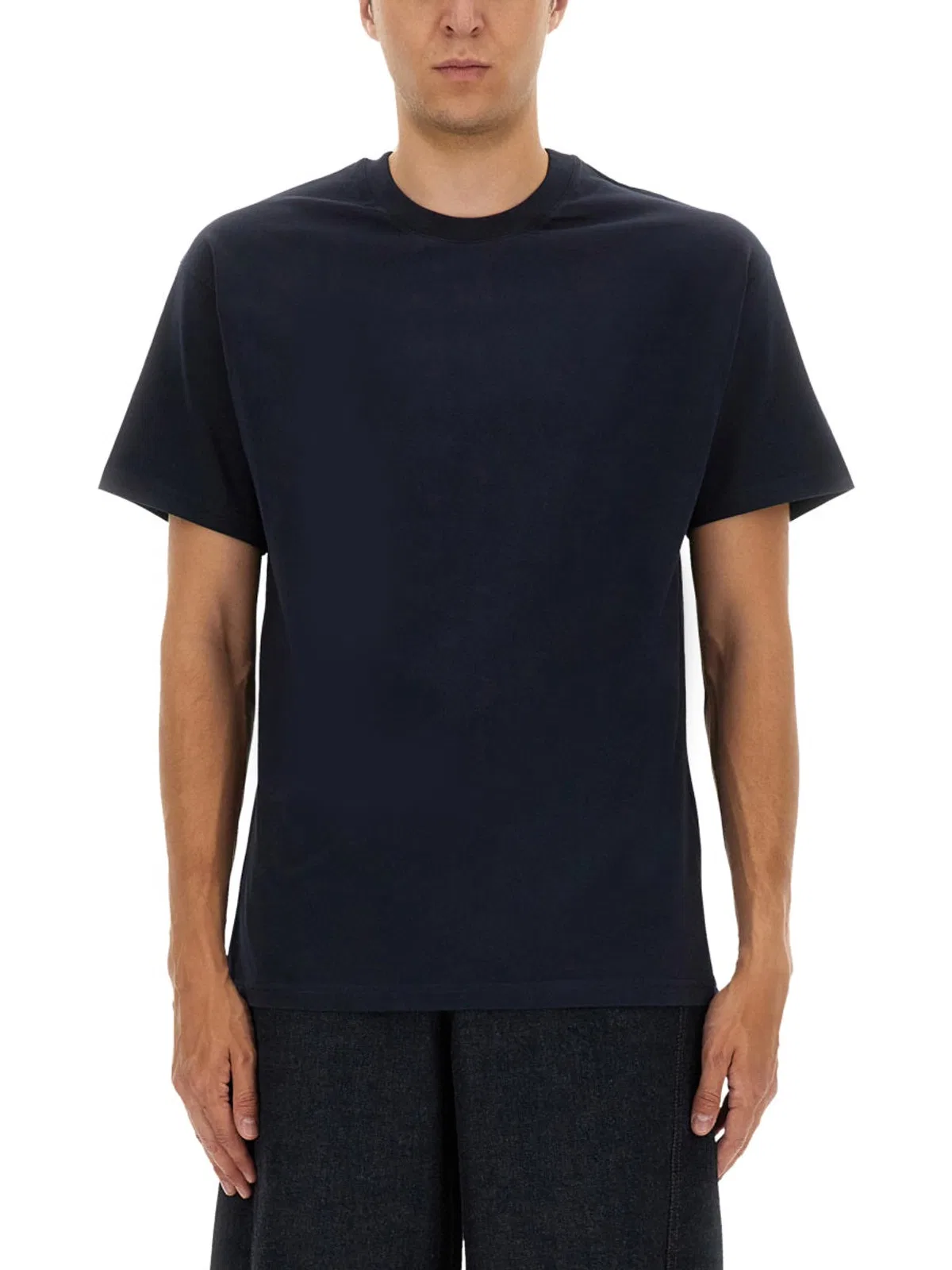 Givenchy Cotton Crew Neck T-shirt In Blue