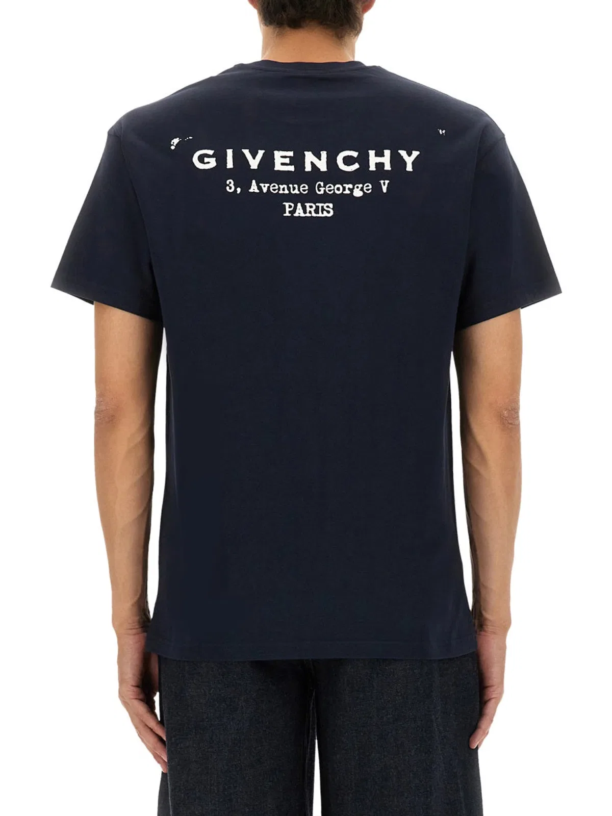 Givenchy Cotton Crew Neck T-shirt In Blue