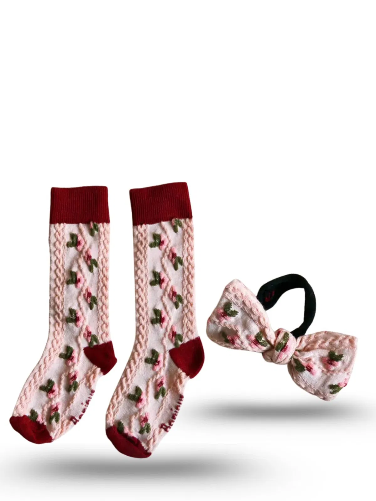 Bonjour Sock Set With Clip In Multicolor