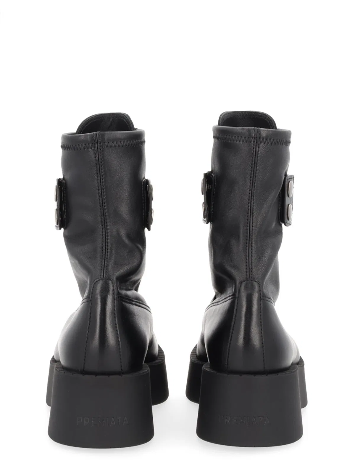 Premiata Leather Boot In Black