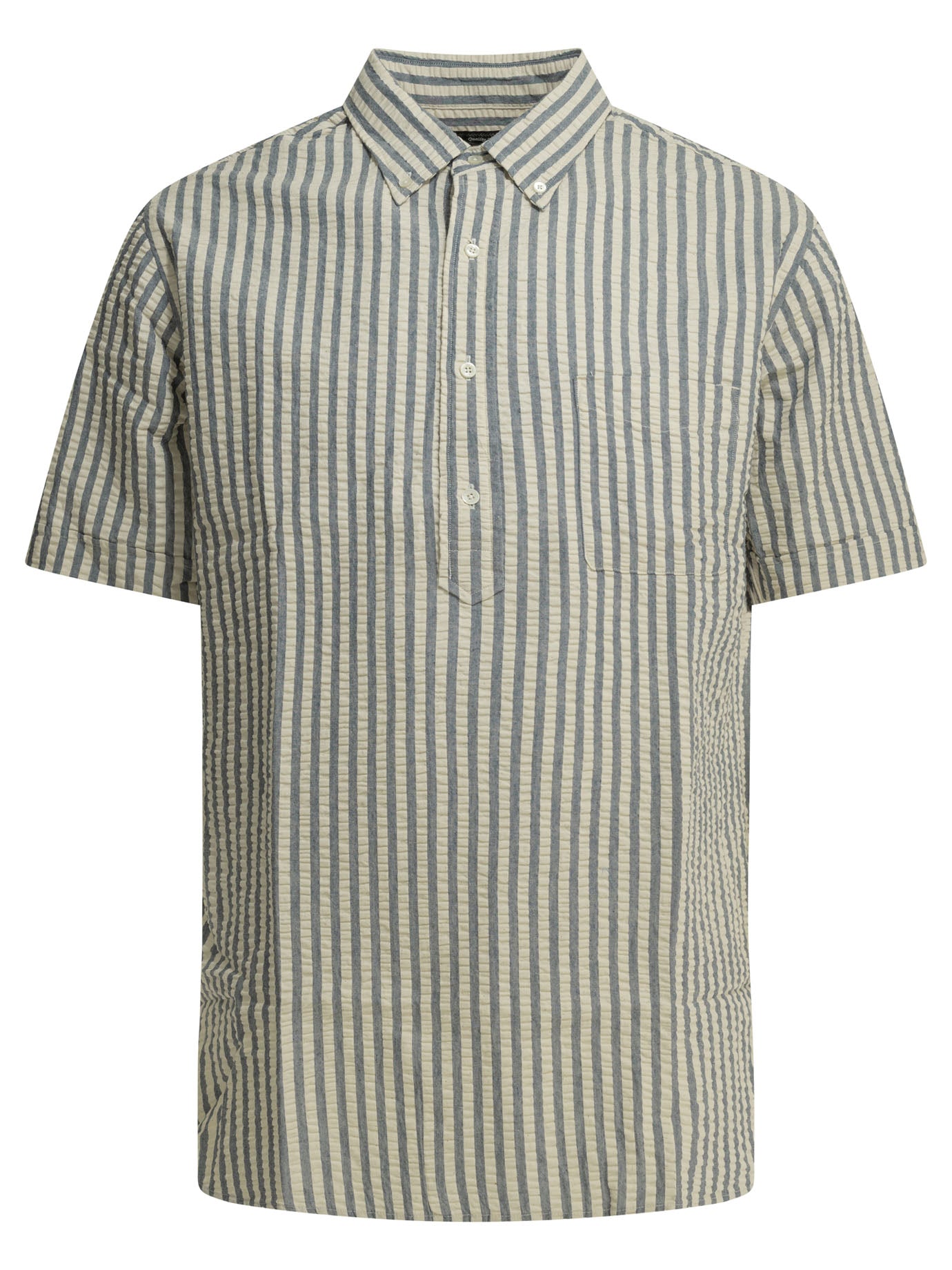 Casual Cotton Seersucker Shirt