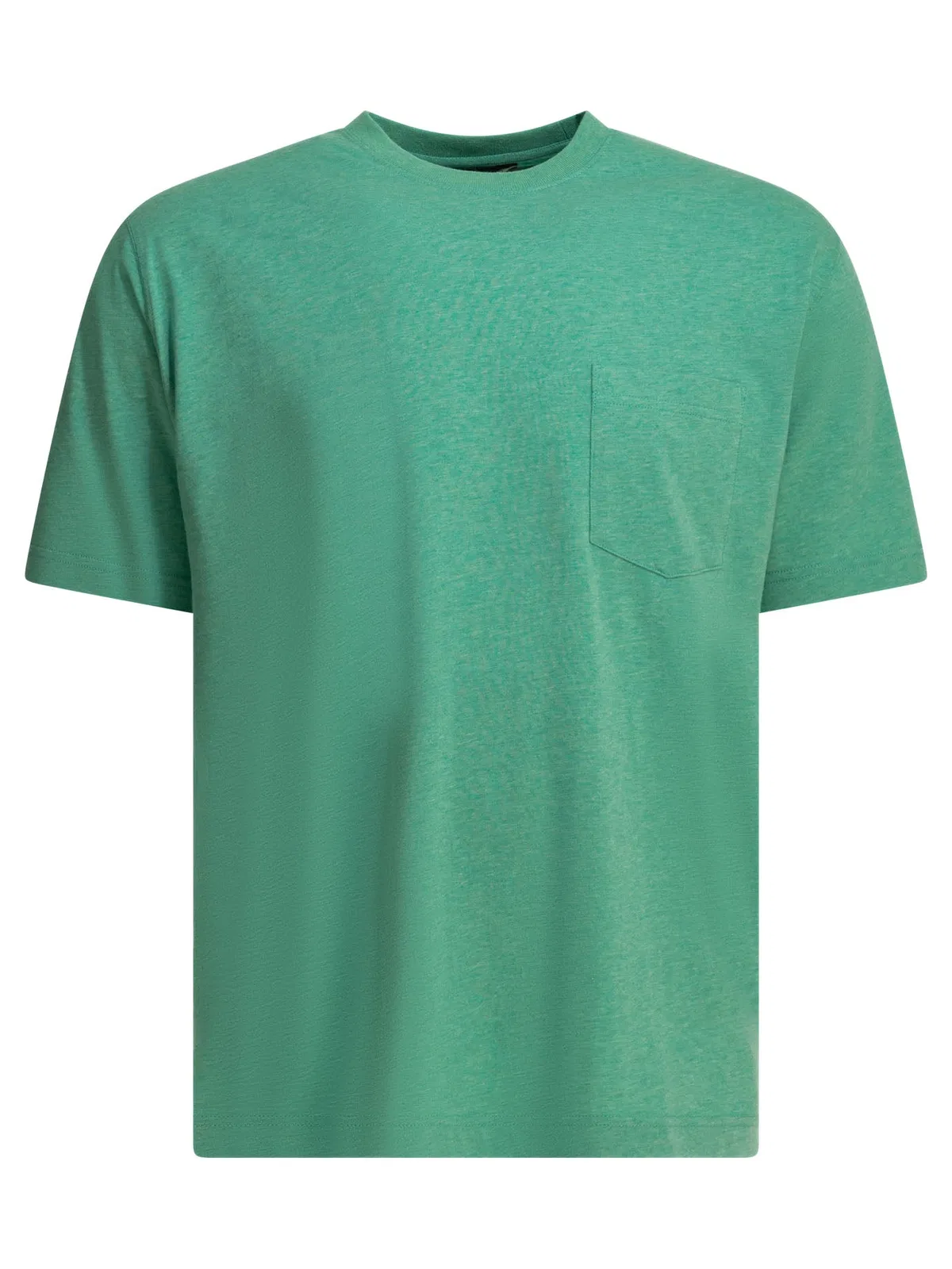 Grandelle Green Cotton Crew-Neck T-Shirt