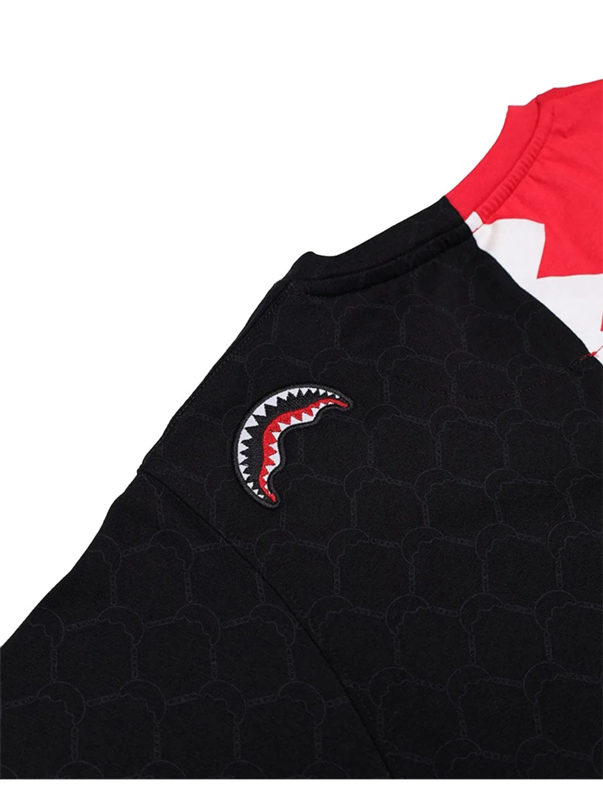 Sprayground Kids Shark Panel Logo T-shirt In Multi
