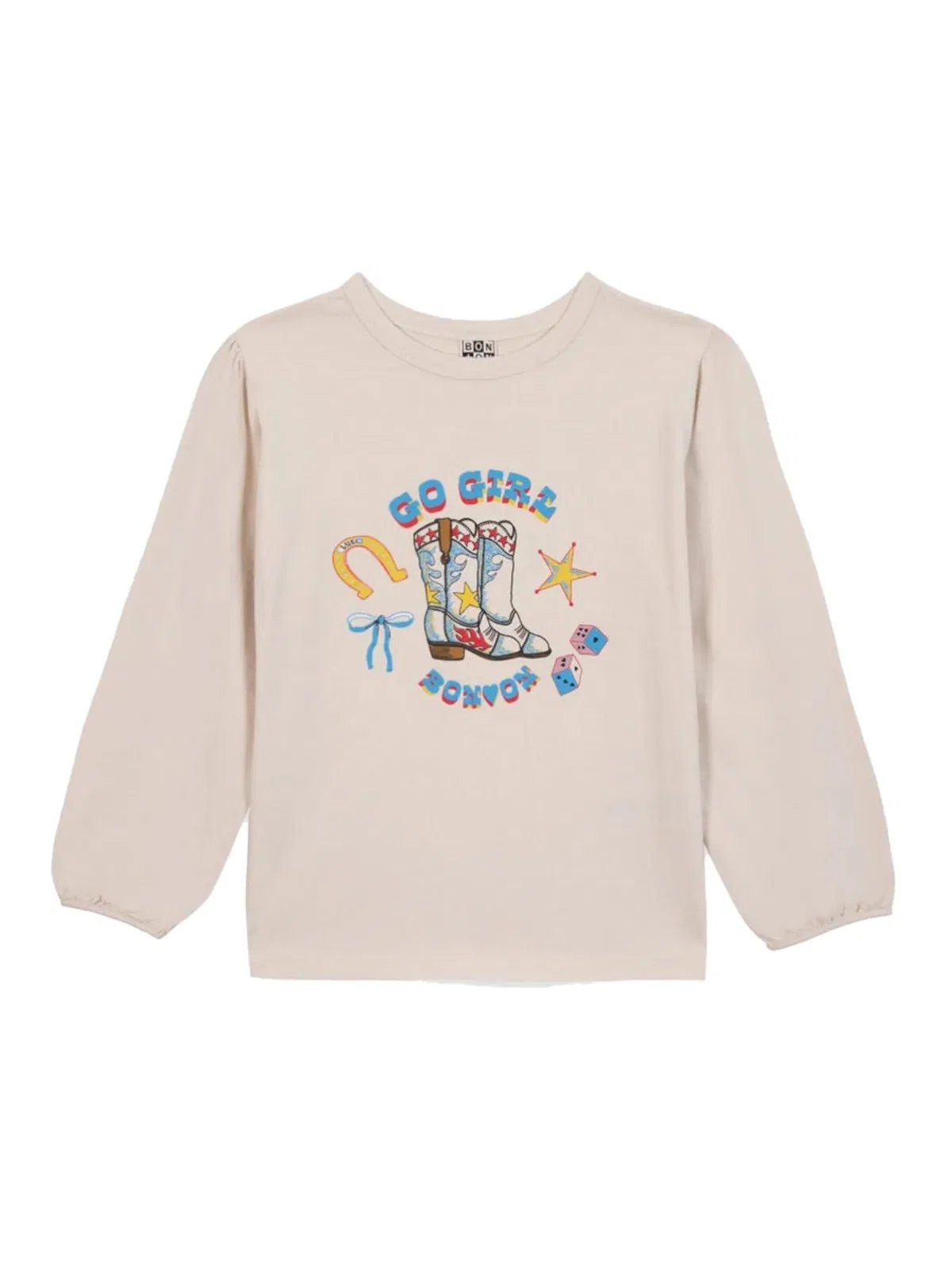 Bonton "go Girl" T-shirt In White