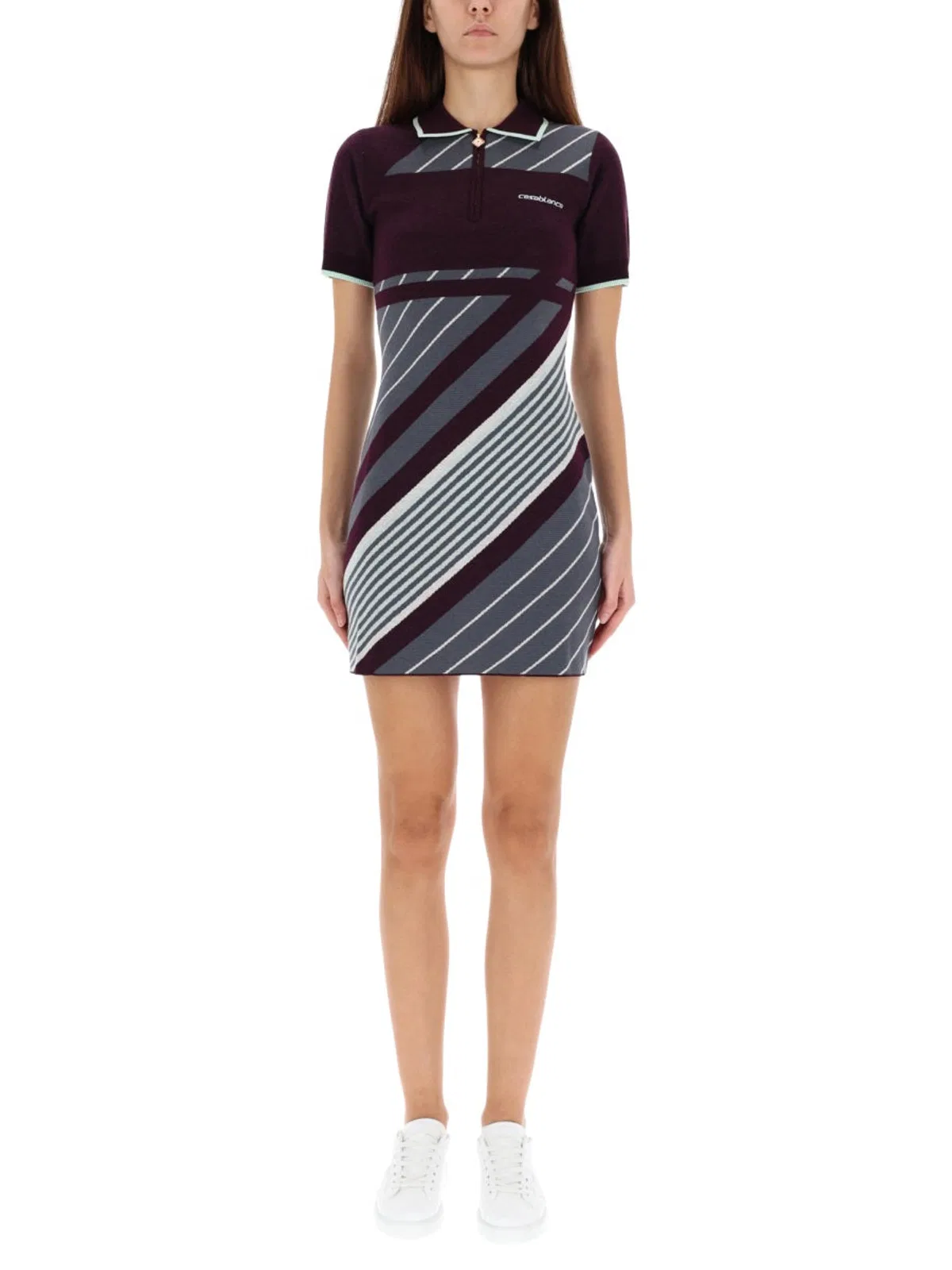 "Diagonal" Tennis Polo Dress
