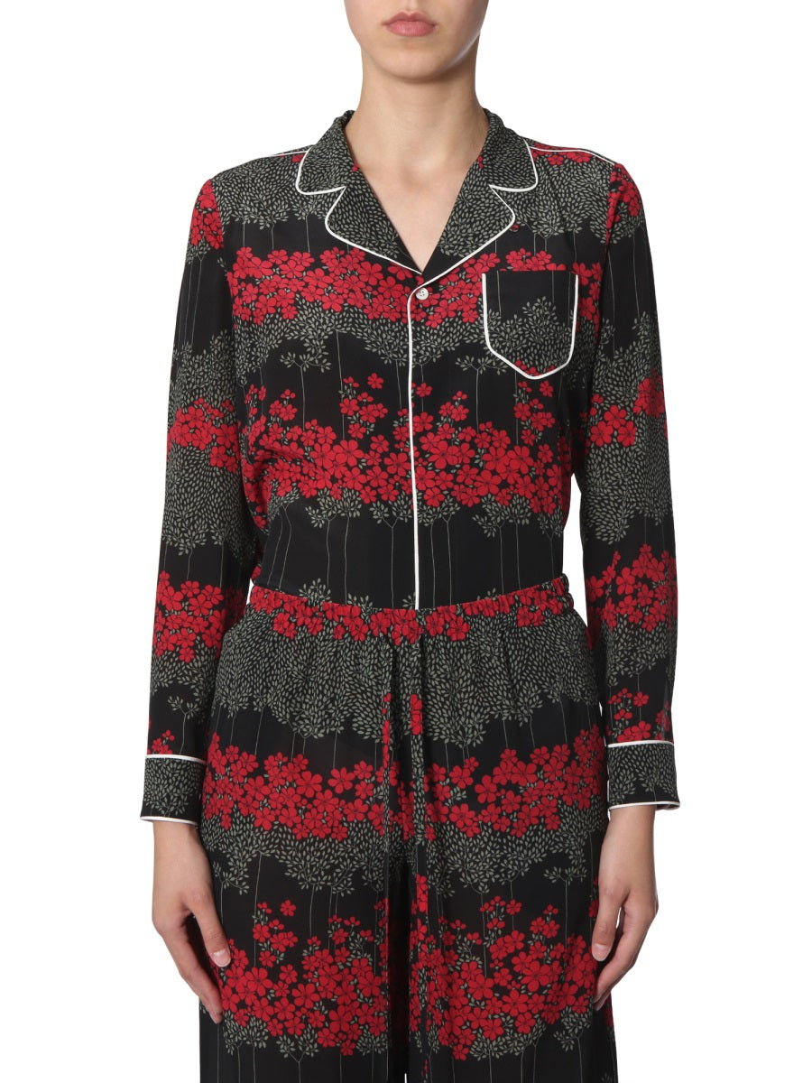 Shirt With Dreaming Peony Print