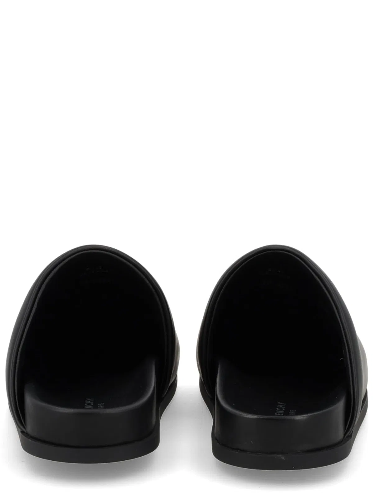 Givenchy Black Lamb Leather Mules In Black