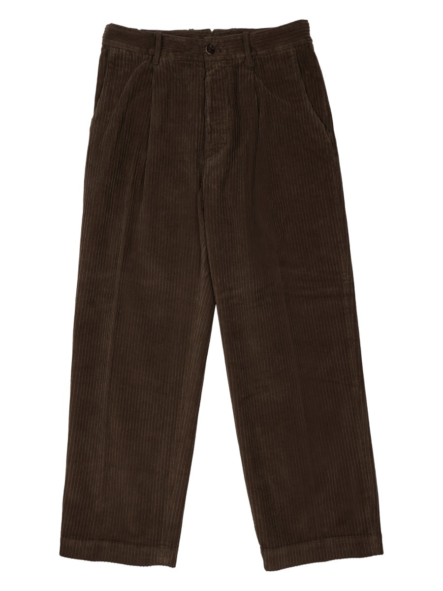 Pantalone In Cotone A Coste