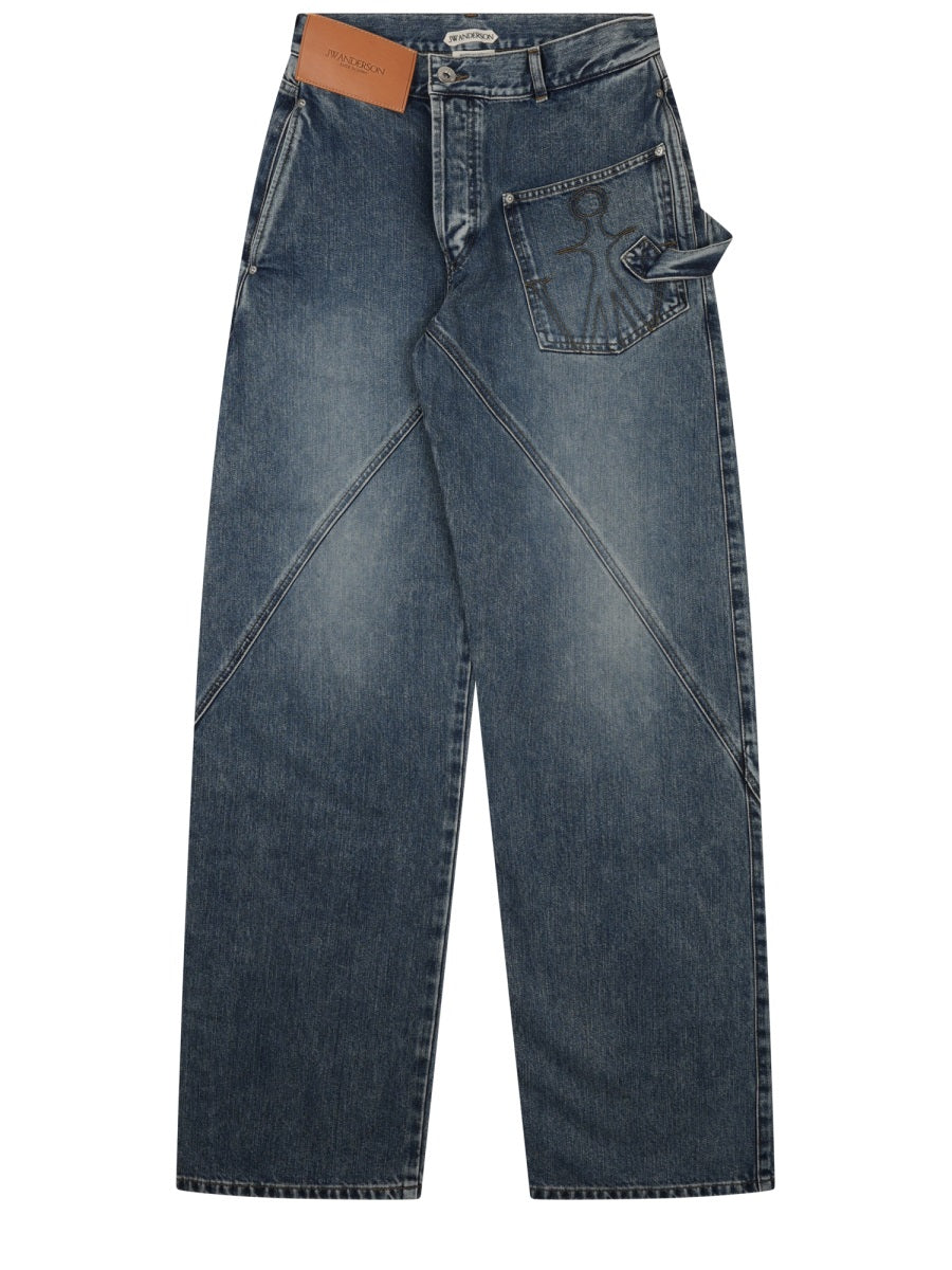 Jeans Con Patch Logo