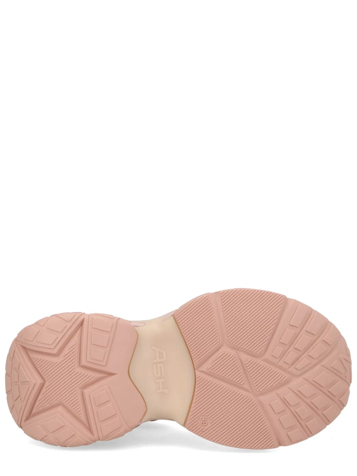 Ash Mesh Sneakers Rubber Sole Pull Tab In Pink