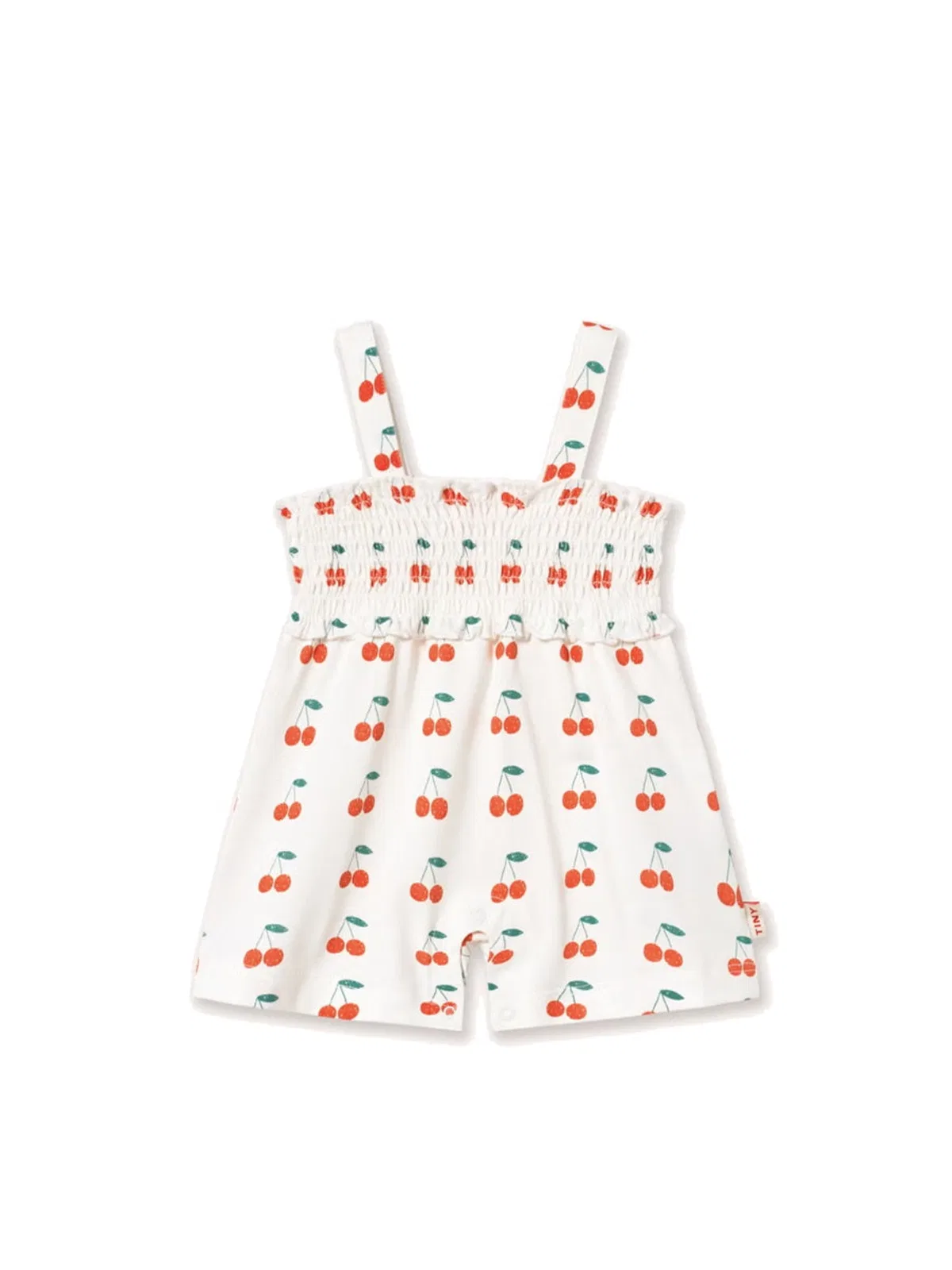 Tinycottons "cherries" Dress In White