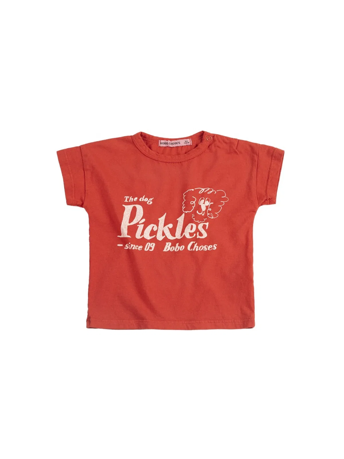 Bobo Choses "pickles The Dog" T-shirt In Red