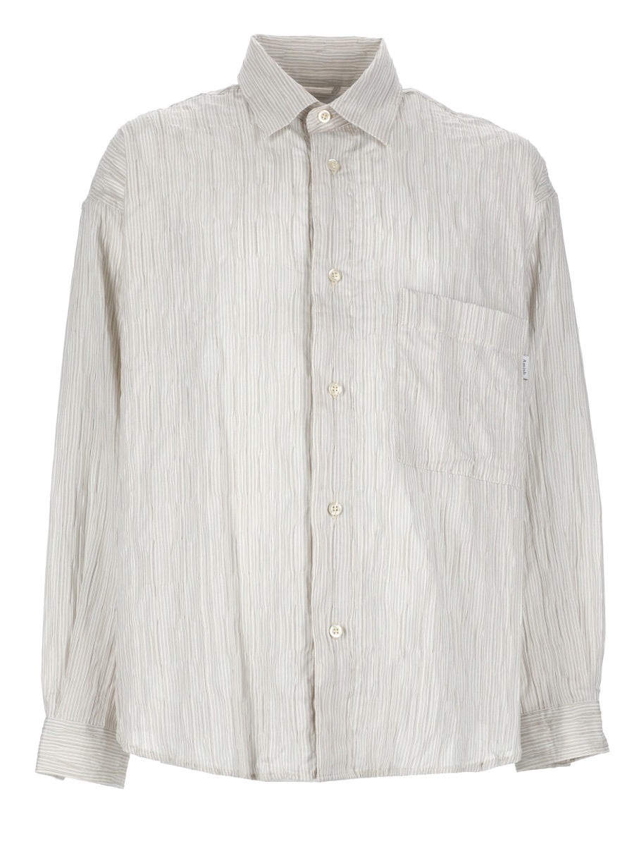 Camicia In Cotone "Crinckle"
