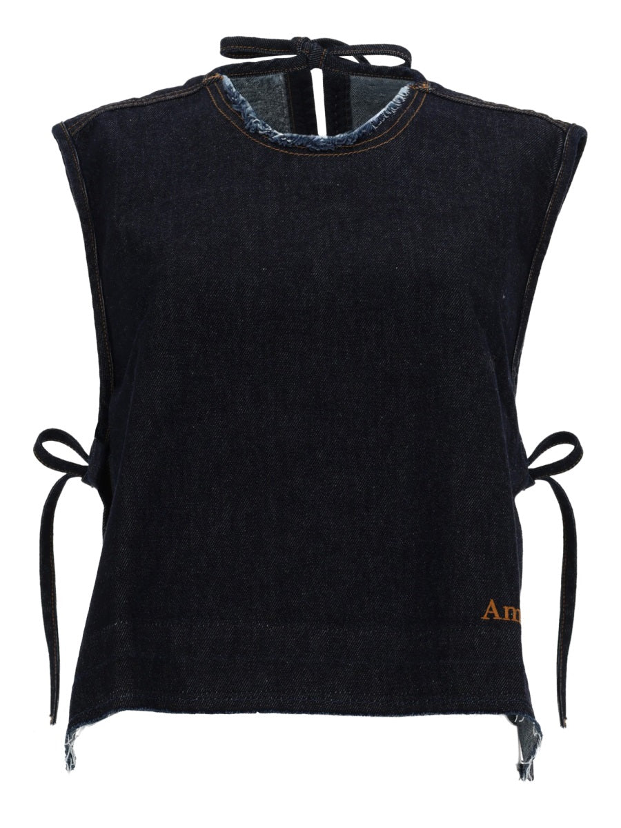 Denim Sleeveless Top