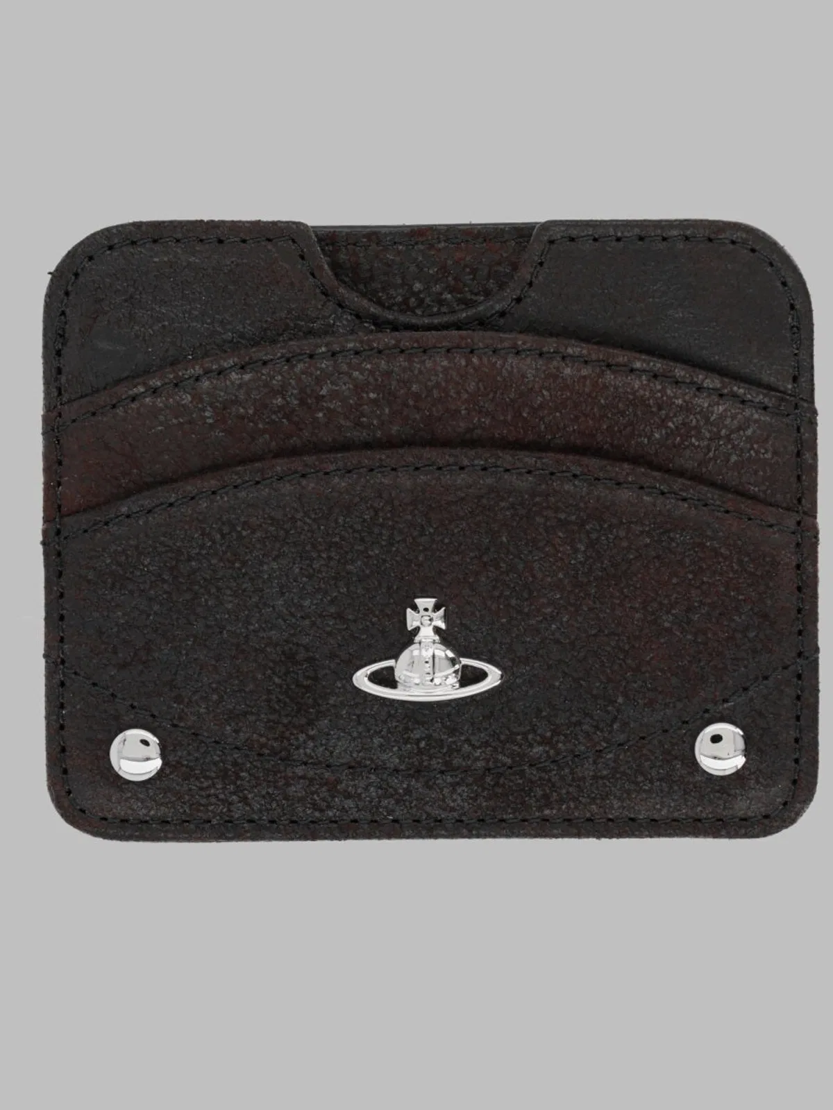 Vivienne Westwood Portacarte "half Moon" In Brown