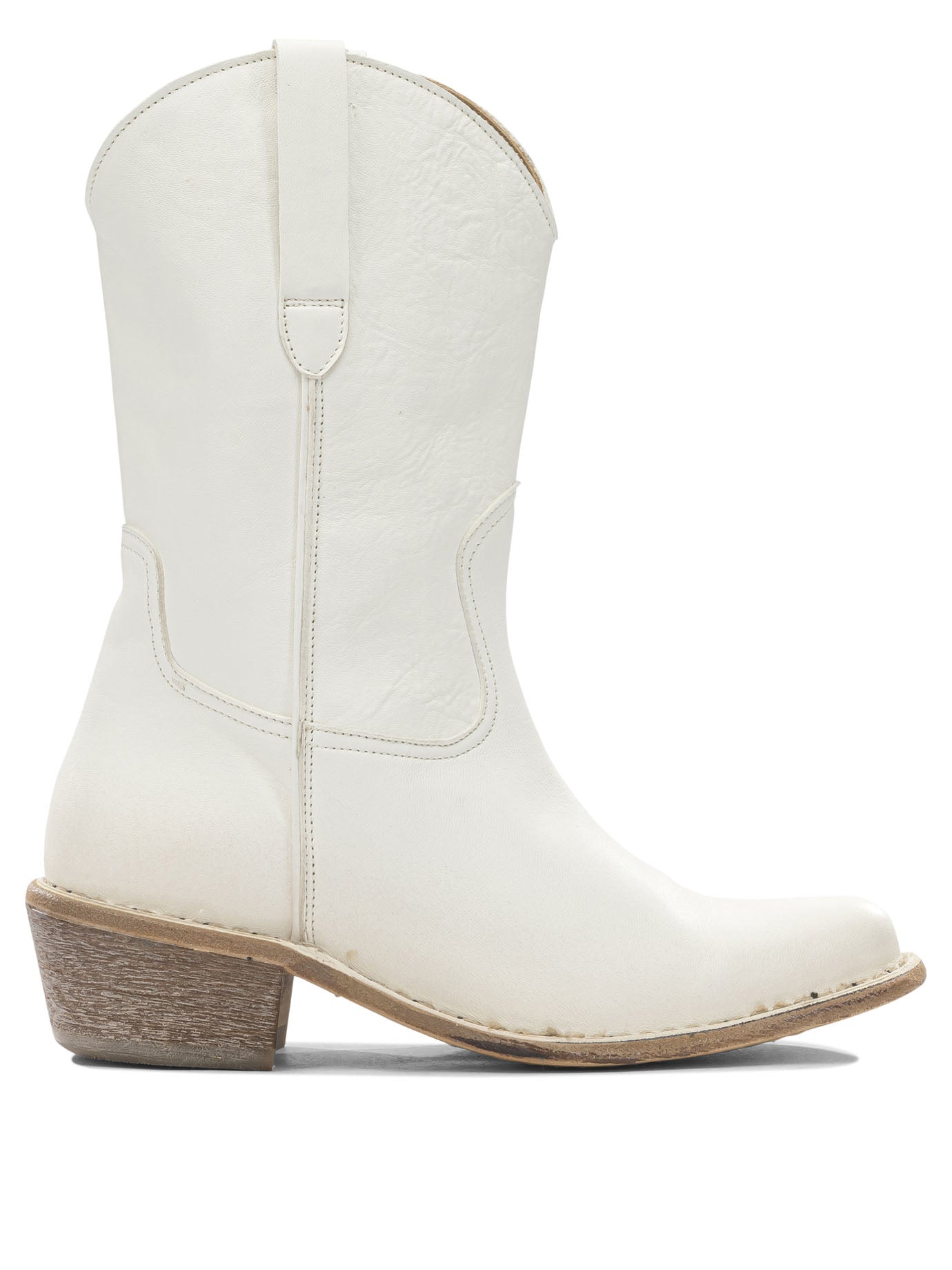 White Leather Boots