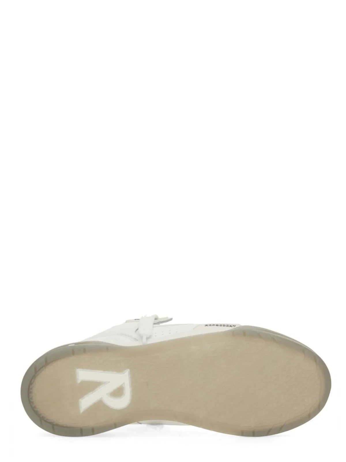 Represent Studio Leather Gradient Sole Sneakers In White