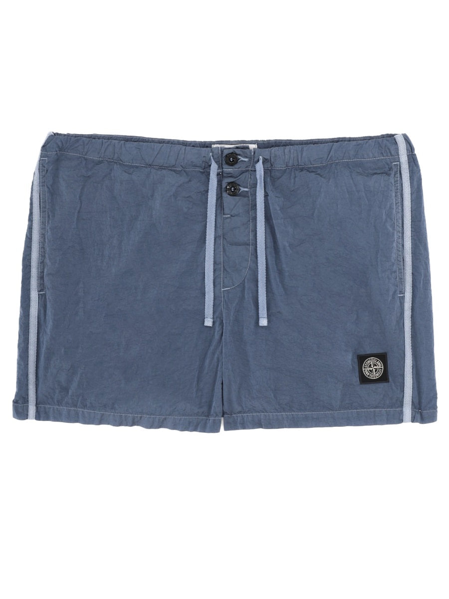 Swimsuit With Logo Patch