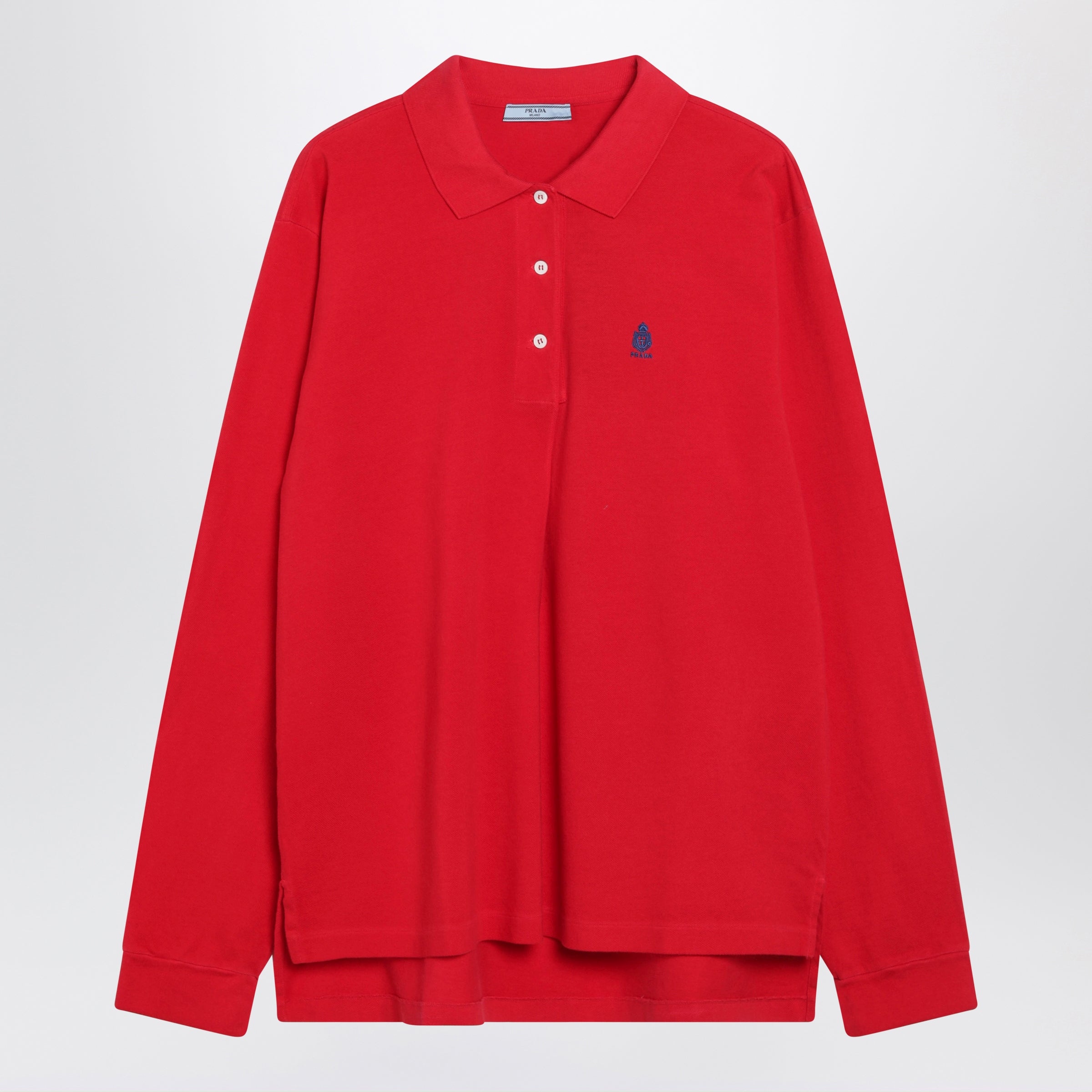Red Cotton Piqué Polo