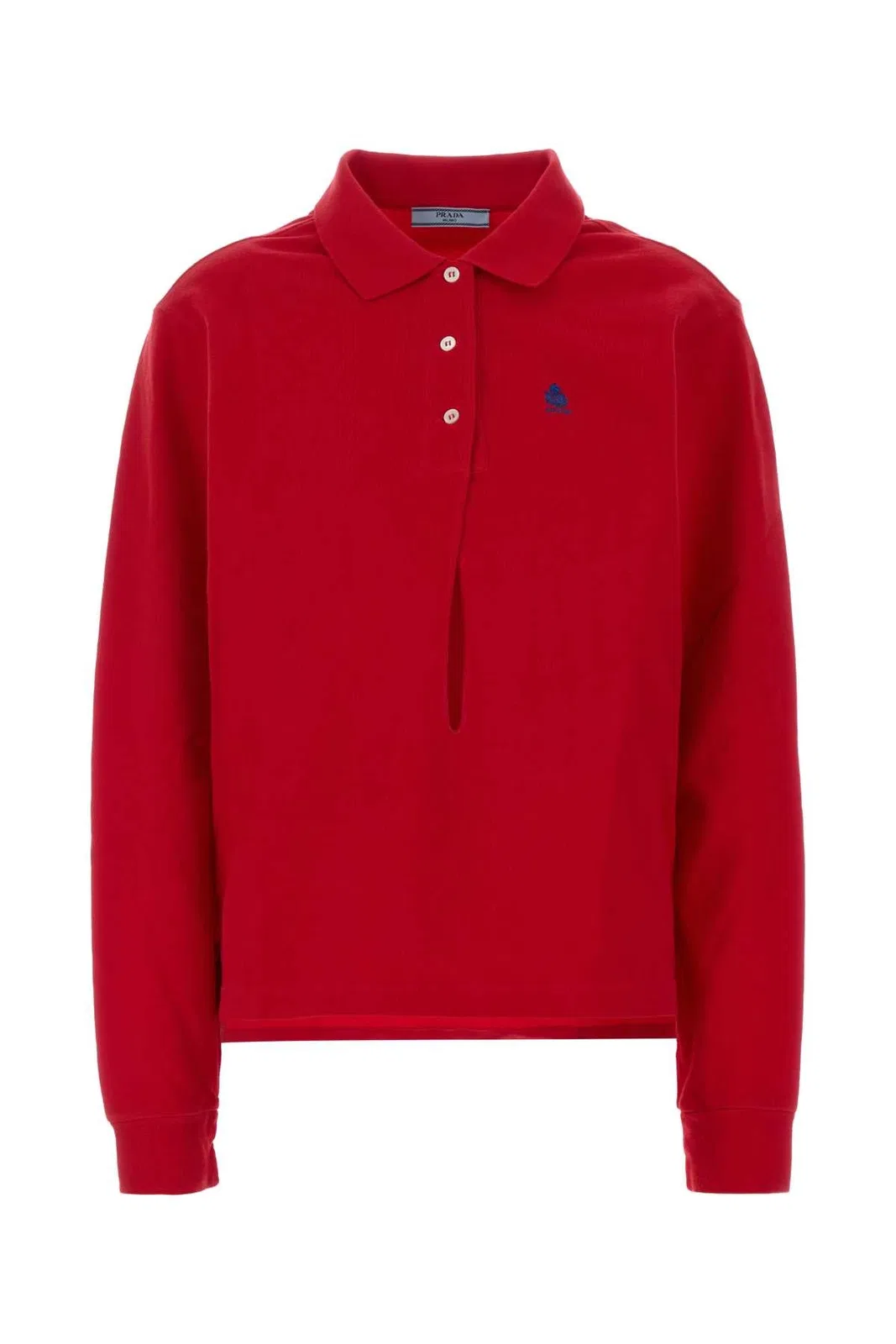 Polo In Piqué With Long Sleeves