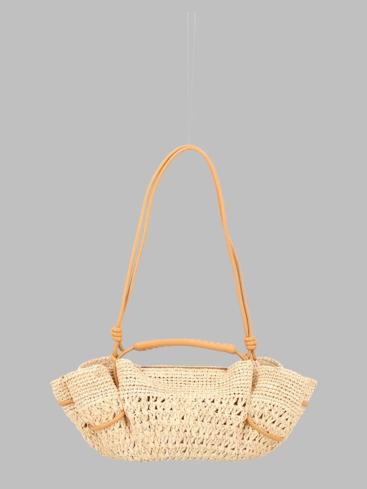 Hereu Borsa "Arta" Mini In Rafia Crochet