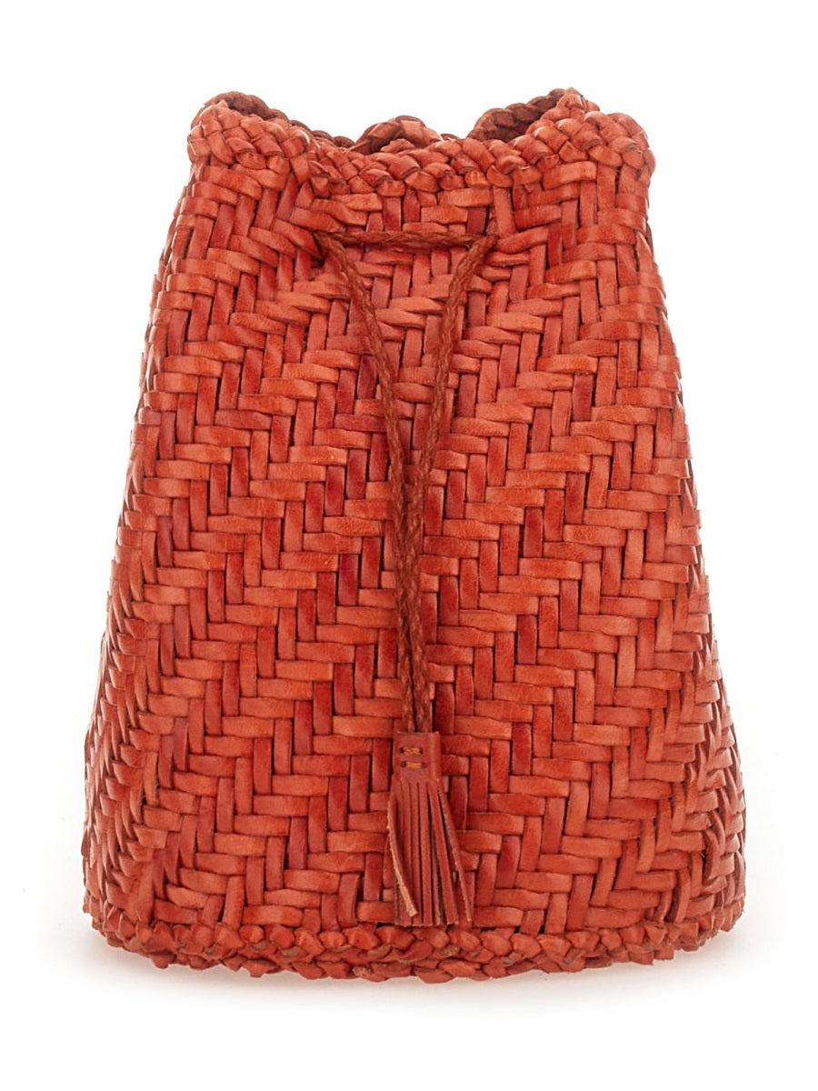 Borsa "Pompom Double Jump Tan"