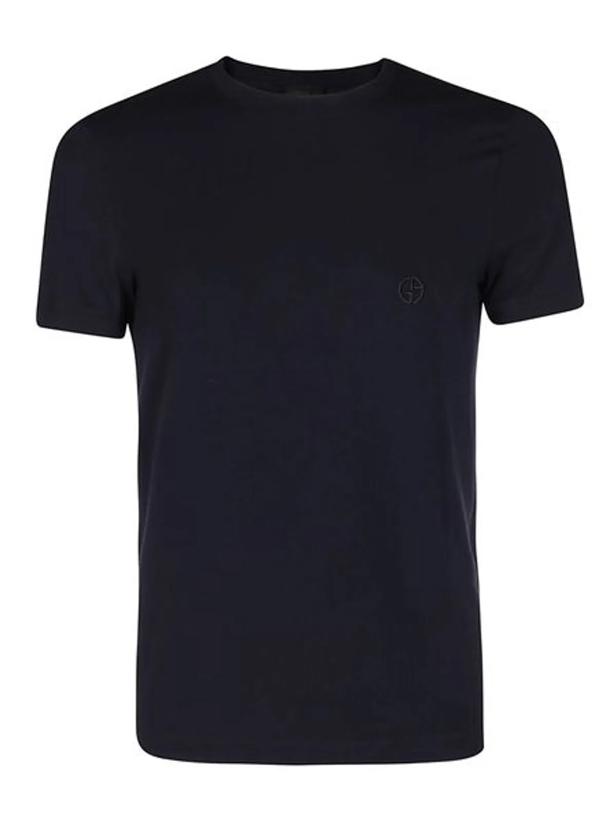 Embroidered Cotton Crewneck T Shirt