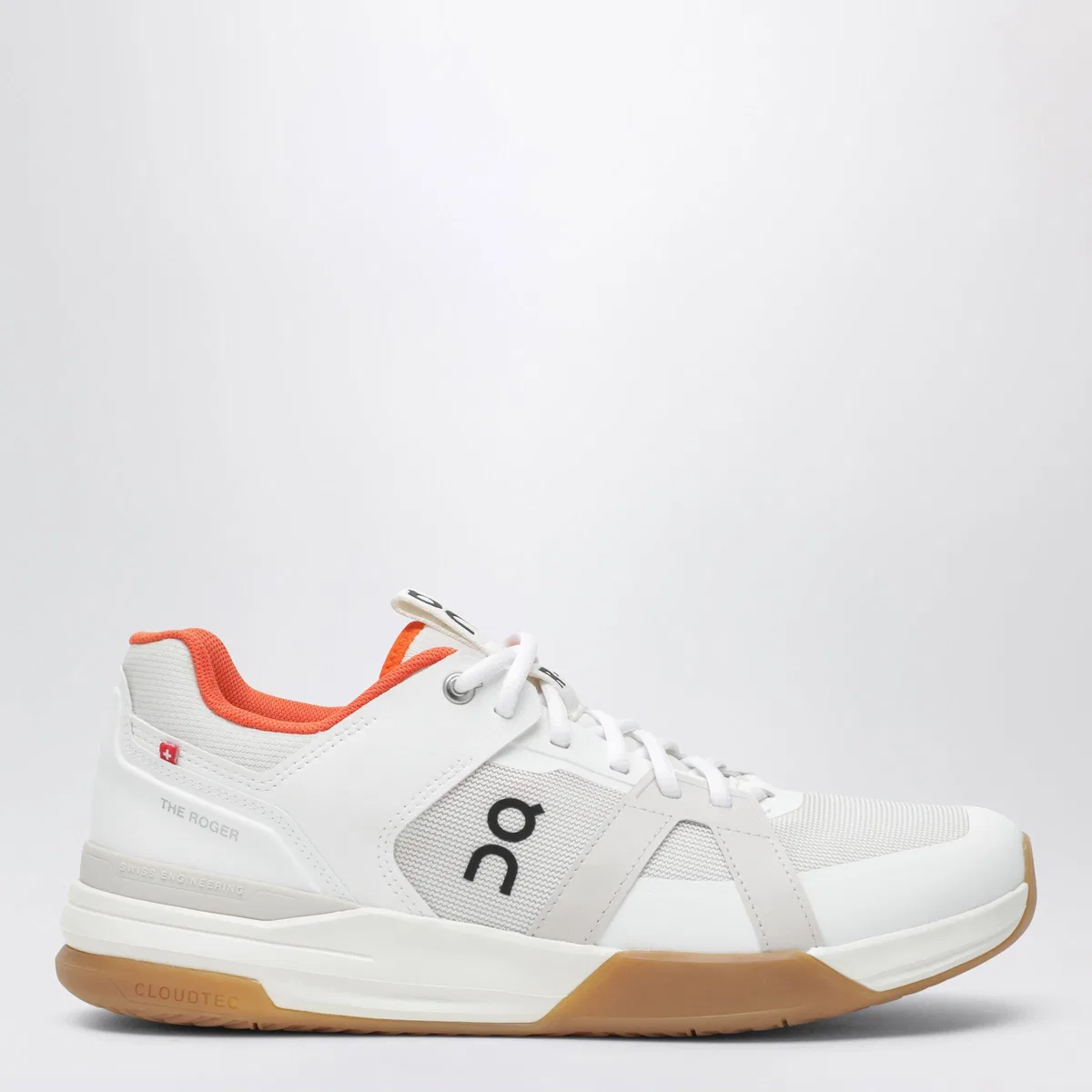 The Roger Clubhouse Pro Tennis Shoes In Ivory/Flame