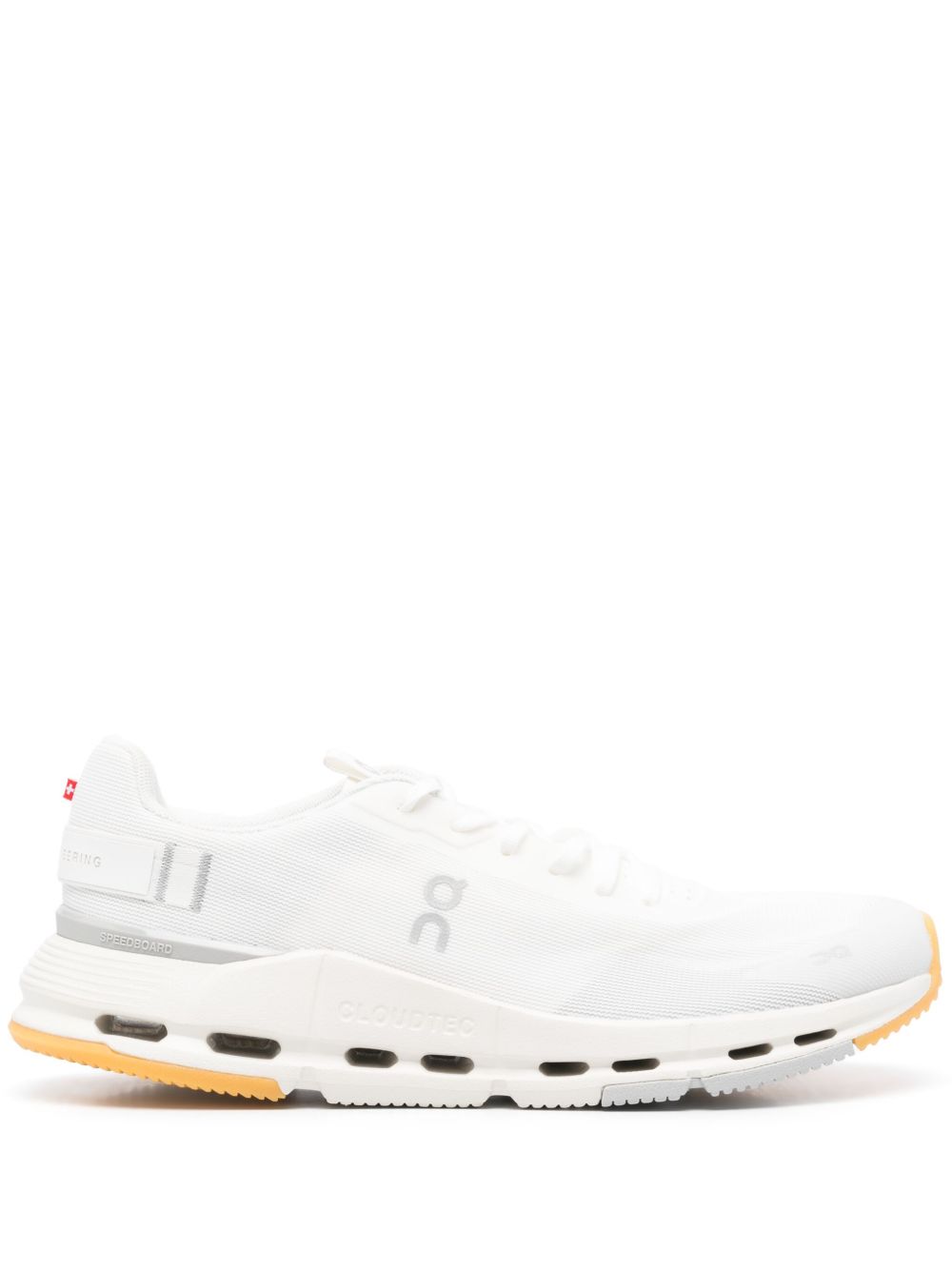 White Fabric Cloudnova Form 2 Sneakers