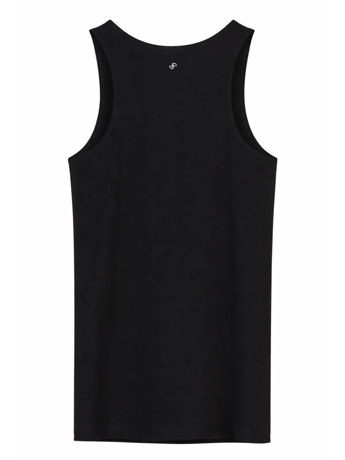 Patou Modern Sleeveless Scoop Neck Tank Top In Black
